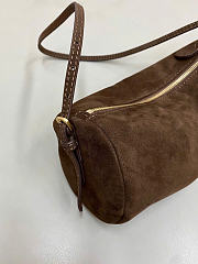 Kitlife Miu Miu Dark Brown Suede Leather Pouch 22×9×9cm  - 2