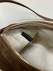 Kitlife Miu Miu Dark Brown Suede Leather Pouch 22×9×9cm  - 5