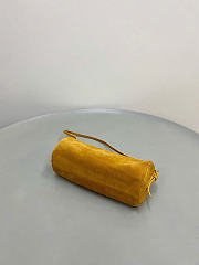 Kitlife Miu Miu Yellow Suede Leather Pouch 22×9×9cm - 6