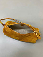 Kitlife Miu Miu Yellow Suede Leather Pouch 22×9×9cm - 5