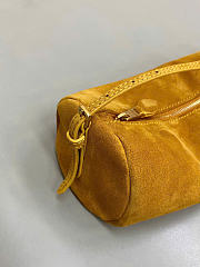 Kitlife Miu Miu Yellow Suede Leather Pouch 22×9×9cm - 4