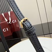 Kitlife Gucci Horsebit Web Small Shoulder Bag Black Soft Leather ‎867130 20x12.5x4.5cm - 5