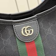 Kitlife Gucci Giglio Small Tote Bag Black GG Canvas ‎860845 25x20x15cm - 6