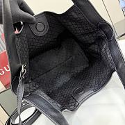Kitlife Gucci Giglio Small Tote Bag Black GG Canvas ‎860845 25x20x15cm - 5