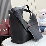 Kitlife Gucci Giglio Large Tote Bag Black GG Canvas ‎853971 60x47x16cm - 6