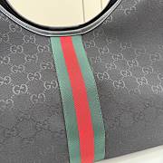 Kitlife Gucci Giglio Large Tote Bag Black GG Canvas ‎853971 60x47x16cm - 5