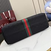 Kitlife Gucci Giglio Large Tote Bag Black GG Canvas ‎853971 60x47x16cm - 4
