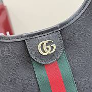 Kitlife Gucci Giglio Large Tote Bag Black GG Canvas ‎853971 60x47x16cm - 3