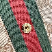 Kitlife Gucci Horsebit Web Wallet With Strap Sand & Brown GG Canvas 867120 21x12.5x4cm - 4