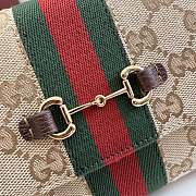 Kitlife Gucci Horsebit Web Wallet With Strap Sand & Brown GG Canvas 867120 21x12.5x4cm - 2