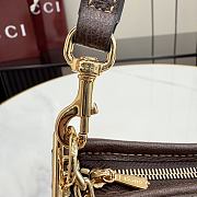 Kitlife Gucci Gossip Small Shoulder Bag Sand & Dark Brown GG Canvas 875847 21x 11.5x3cm - 4