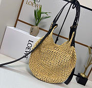Kitliffe Loewe Small Punch Hole Hobo Bag Natural 34x22x24cm - 1