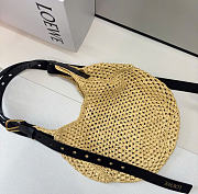 Kitliffe Loewe Small Punch Hole Hobo Bag Natural 34x22x24cm - 3