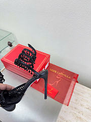 Kitlife Rene Caovilla Chandelier Black Sandals 105mm   - 3