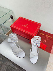 Kitlife Rene Caovilla Chandelier White Sandals 105mm  - 5