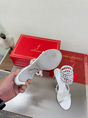 Kitlife Rene Caovilla Chandelier White Sandals 105mm  - 3