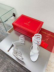 Kitlife Rene Caovilla Chandelier White Sandals 105mm  - 2