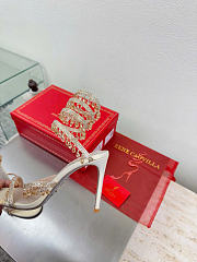 Kitlife Rene Caovilla Chandelier Beige Sandals 105mm  - 5