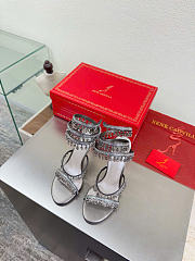 Kitlife Rene Caovilla Chandelier Silver Sandals 105mm  - 4