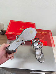 Kitlife Rene Caovilla Chandelier Silver Sandals 105mm  - 3