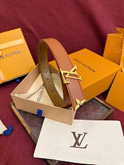 Kitlife Louis Vuitton Pretty 30mm Reversible Belt Brown - 6