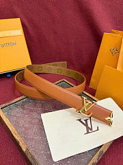 Kitlife Louis Vuitton Pretty 30mm Reversible Belt Brown - 5