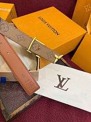 Kitlife Louis Vuitton Pretty 30mm Reversible Belt Brown - 4
