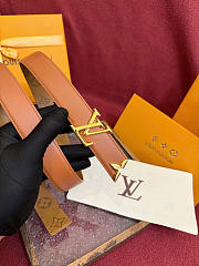 Kitlife Louis Vuitton Pretty 30mm Reversible Belt Brown - 3