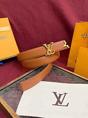 Kitlife Louis Vuitton Pretty 30mm Reversible Belt Brown - 2