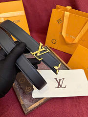 Kitlife Louis Vuitton Pretty 30mm Reversible Belt Black - 6