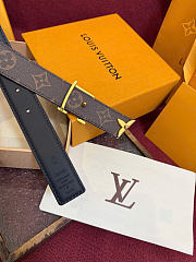 Kitlife Louis Vuitton Pretty 30mm Reversible Belt Black - 5