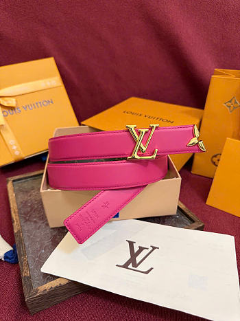 Kitlife Louis Vuitton Pretty 30mm Reversible Belt Pink
