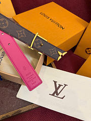 Kitlife Louis Vuitton Pretty 30mm Reversible Belt Pink - 4