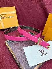 Kitlife Louis Vuitton Pretty 30mm Reversible Belt Pink - 2
