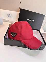 Kitlife Prada Speedrock Re-Nylon Baseball Cap in Red / Black / Dark Blue - 1