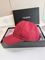 Kitlife Prada Speedrock Re-Nylon Baseball Cap in Red / Black / Dark Blue - 6