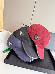 Kitlife Prada Speedrock Re-Nylon Baseball Cap in Red / Black / Dark Blue - 4