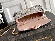 Kitlife Chanel Gemstones, Artificial Pearls & Gold-plated Metal Bag Black, Pink, Pearl White & Gold 20cm - 6