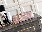 Kitlife Chanel Gemstones, Artificial Pearls & Gold-plated Metal Bag Pink, Pearl White & Gold 20cm - 2