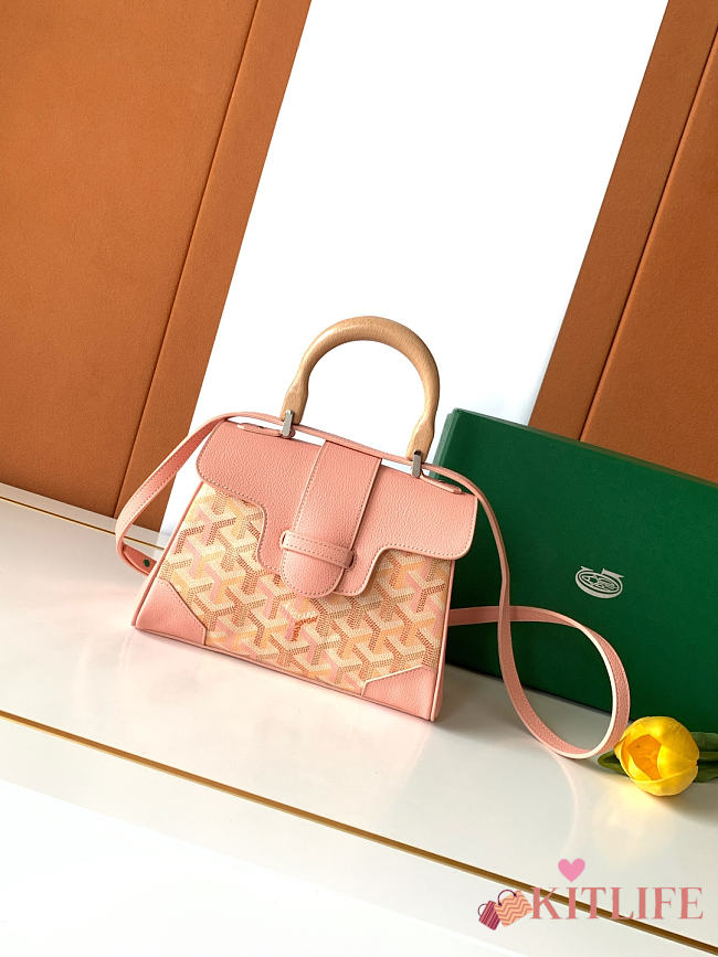 Kitlife Goyard Mini Saigon Bag Pink 20x15x7.5cm - 1