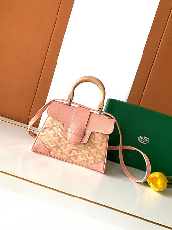 Kitlife Goyard Mini Saigon Bag Pink 20x15x7.5cm