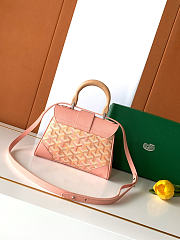 Kitlife Goyard Mini Saigon Bag Pink 20x15x7.5cm - 4