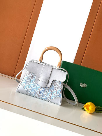 Kitlife Goyard Mini Saigon Bag White 20x15x7.5cm