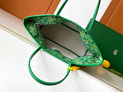 Kitlife Goyard Artois Medium Zipper Tote Bag Green 30x17x50cm - 6
