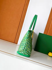 Kitlife Goyard Artois Medium Zipper Tote Bag Green 30x17x50cm - 3