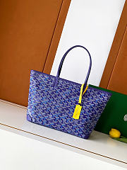 Kitlife Goyard Artois Medium Zipper Tote Bag Purple 30x17x50cm - 1
