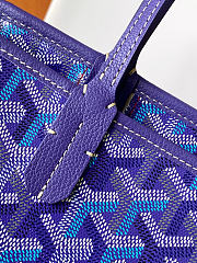 Kitlife Goyard Artois Medium Zipper Tote Bag Purple 30x17x50cm - 3
