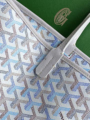 Kitlife Goyard Artois Medium Zipper Tote Bag White 30x17x50cm - 2