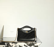 Kitlife Chanel Nano 31 Bag Black Suede & Calfskin 20x17.5x2.5cm - 1