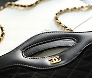 Kitlife Chanel Nano 31 Bag Black Suede & Calfskin 20x17.5x2.5cm - 2